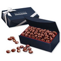 Chocolate Covered Almonds in Navy Magnetic Closure Box